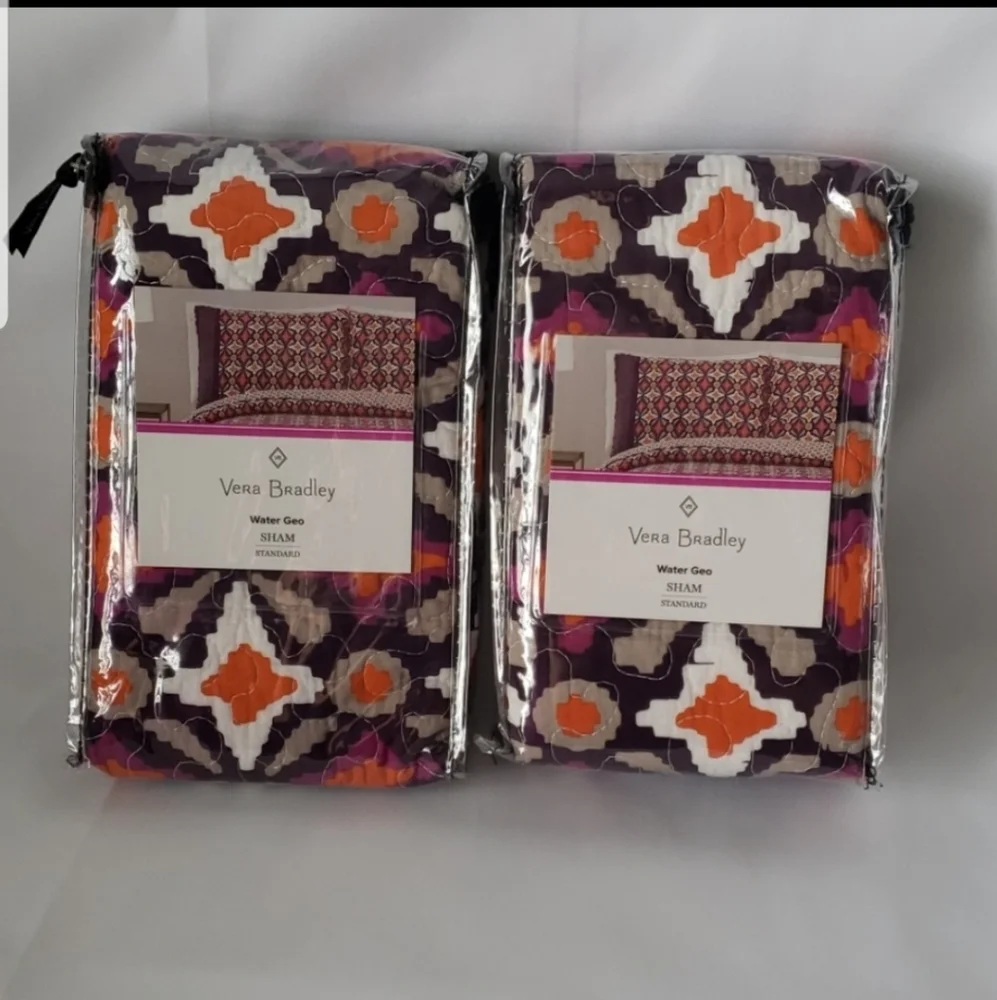 Vera Bradley-Water Geo Standard Sham Hollyhock Berry